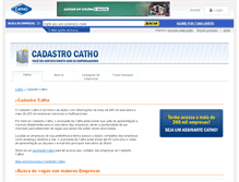 Tablet Screenshot of cadastro.catho.com.br